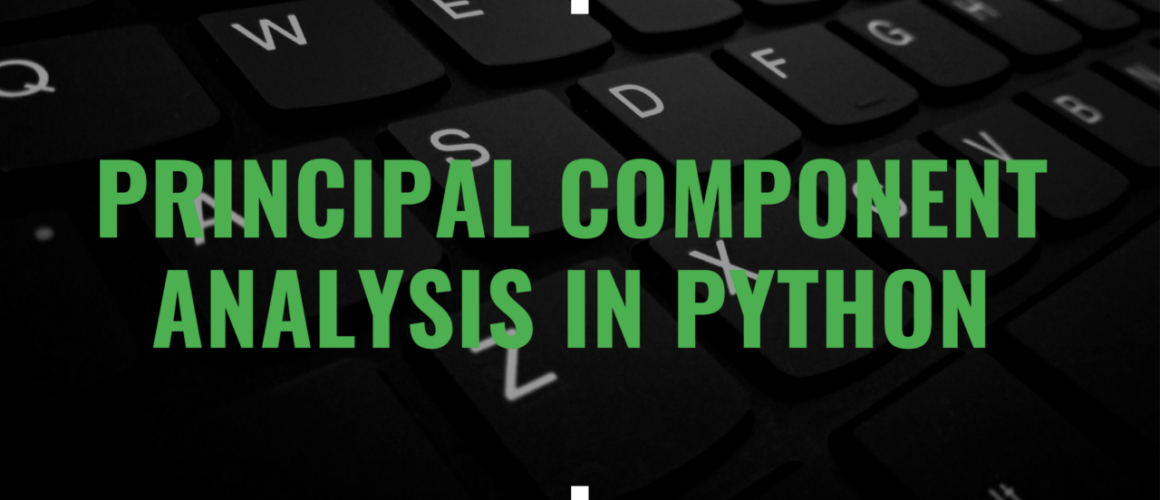 Keyboard with the words principal component analysis in python