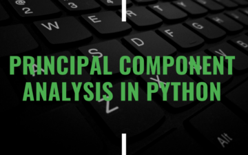 Keyboard with the words principal component analysis in python